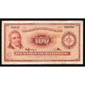 DENMARK 100 Kroner 1965