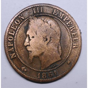 FRANCE 10 Centimes 1861 A