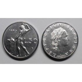 50 LIRE 1990 CON ROMBO