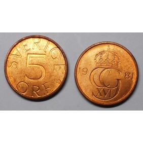 SWEDEN 5 Ore 1981