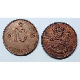 FINLAND 10 Pennia 1939