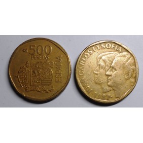 SPAIN 500 Pesetas 1987 Juan...