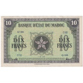 MOROCCO 10 Francs 01.05.1943