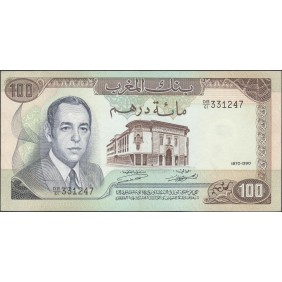 MOROCCO 100 Dirhams 1970