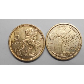 SPAIN 5 Pesetas 1997...
