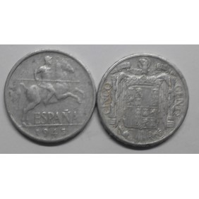 SPAIN 5 Centimos 1945