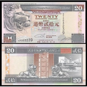 HONG KONG 20 Dollars 1996