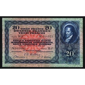 SWITZERLAND 20 Franken 1950