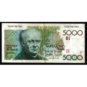 BELGIUM 5000 Francs 1982