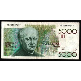 BELGIUM 5000 Francs 1982