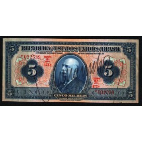 BRAZIL 5 Mil Reis 1925