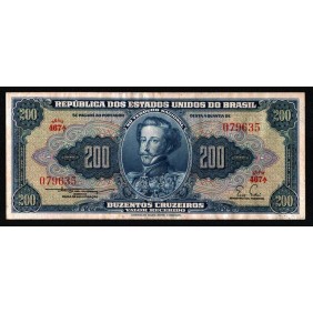 BRAZIL 200 Cruzeiros 1955