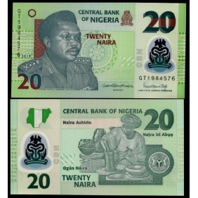 NIGERIA 20 Naira 2019 Polymer