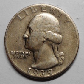 USA Washington Quarter 1939 AG