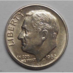 USA Roosevelt Dime 1962D AG