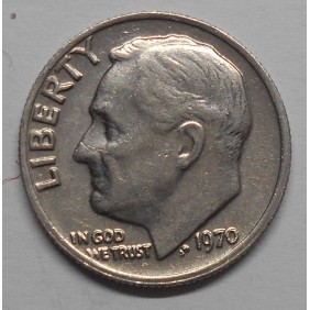 USA Roosevelt Dime 1970