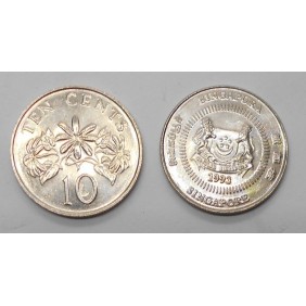 SINGAPORE 10 Cents 1993