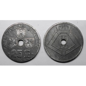 BELGIUM 25 Centimes 1942...