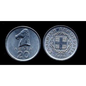 GREECE 20 Lepta 1976