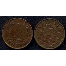 LATVIA 1 Santims 1937