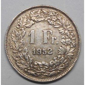 SWITZERLAND 1 Franc 1952 AG