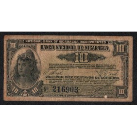 NICARAGUA 10 Centavos 1938