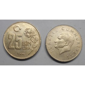 TURKEY 25 Bin Lira 1996