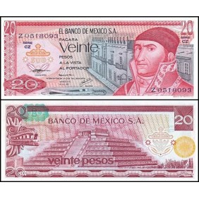 MEXICO 20 Pesos 1977 Serie DG