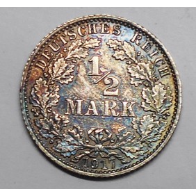 GERMANY EMPIRE 1/2 Mark...