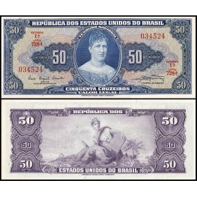 BRAZIL 50 Cruzeiros 1961