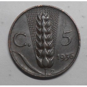 5 CENTESIMI SPIGA 1936