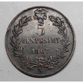 5 Centesimi 1867 N