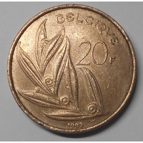 BELGIUM 20 Francs 1993...