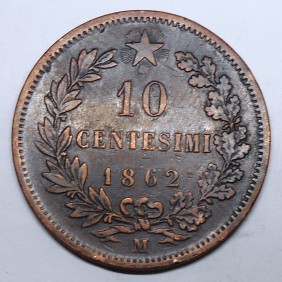 10 Centesimi 1862 M