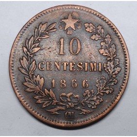 10 Centesimi 1866 OM
