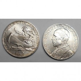 VATICANO 5 Lire 1939 AG
