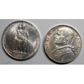 VATICANO Pio XI 10 Lire AG...