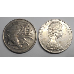 AUSTRALIA 20 Cents 1977