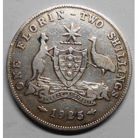 AUSTRALIA 1 Florin 1925 AG