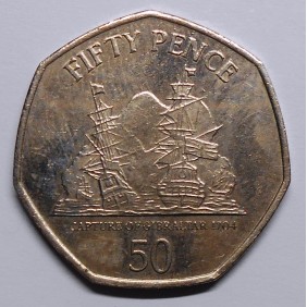 GIBRALTAR 50 Pence 2009...