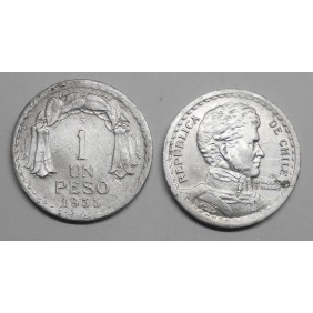 CHILE 1 Peso 1955