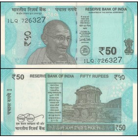 INDIA 50 Rupees 2018 Plate...