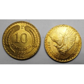 CHILE 10 Centesimos 1966