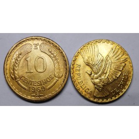 CHILE 10 Centesimos 1969