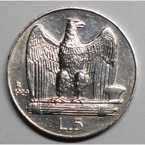 5 Lire 1929 1 ROSETTA AG - FDC