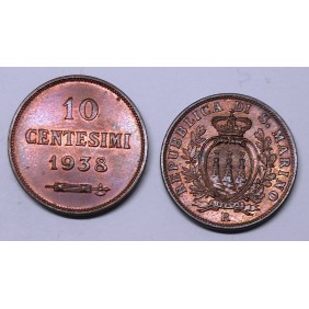 SAN MARINO 10 Centesimi 1938