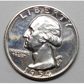 USA Washington Quarter 1954 AG