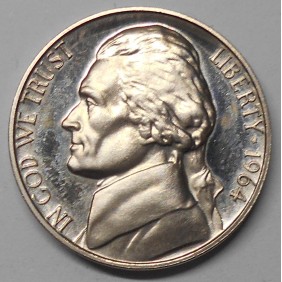 USA 5 Cents 1964 Jefferson...
