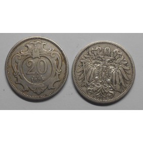 AUSTRIA 20 Heller 1895