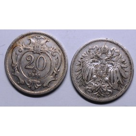 AUSTRIA 20 Heller 1911
